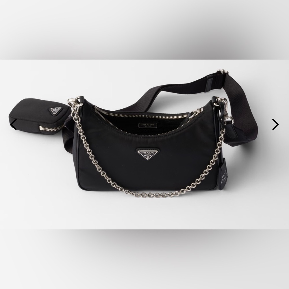 PRADA BLACK RE-ADDITION 2005
BAG WITH POUCH CROSSBODY - Picture 13 of 16